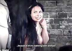 Tormented Maid - Judith hangs naked and tied to the ceiling and is scrubbed wet and mercilessly tickled (TRAILER)