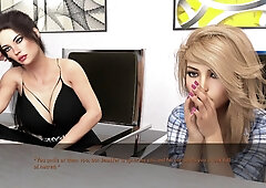 Erotic visual novel featuring big-boobed brunettes and hot blondes in steamy stories