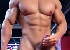 Shemale Muscle AI Cumshot