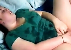 Curvy Girl Squirts with her Dildo on Webcam