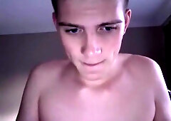 Shaved Sexy Cute Teen Boy Wank And Cum