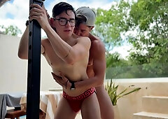 Colby Knox: Shy smile meets assertive energy at the pool