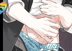 Cartoon sex, onanism, japanese