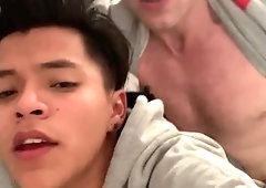 Latino Lad legal is Vocally Manhandled while getting Rode Stiff by Torrid Jock