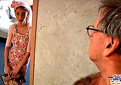 Blonde Sawyer Teen Fucks Mature