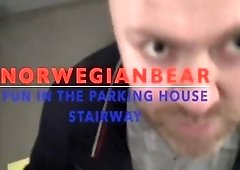 Norwegianbear: Fun in the parkinghouse stairway