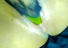 Cumshot With Cucumber Fucking