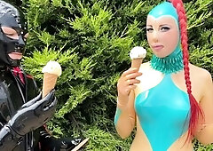 Amateur lalin girl toying her holes