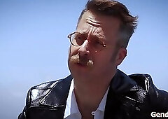 Tgirl Femdragon Kasey Kei anal fucked by shemale Gracie Jane