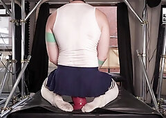 Kinky Axel Abysse Stretches Hole With Monster Dildo