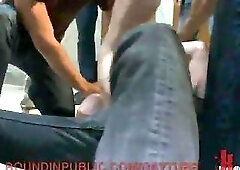 Dominated gay gives head