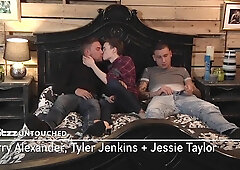 2 Monster Spunk-pumps For Lad Harry - Harry Alexander & Tyler Jenkins & Jessie Taylor