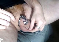 Chunky Soft Shlong Gets Trapped In Metal. I Need Greater quantity Chastity Toys!