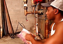 Next Door Studios: Hiding his Boner among Heat Equipment