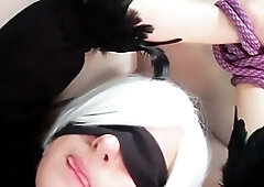 YoRHa No.2 gets captured and face fucked