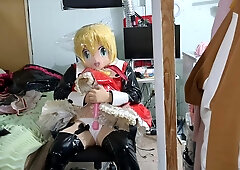 Flip Costume Play Kigurumi Dual Layered Breathplay and Vibraitor