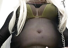 Crossdresser Madison has discovered herself manacled by her neck and that babe’s thinking some freaky sadomasochism servitude is gonna take place. H