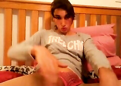 Old clip of me clothed up showing my butt and playing with my thick beauty jock. Have A Fun!