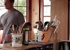 Horny gay hunk riding