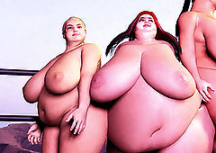 super-steamy Tub Fattening Machine - 5 gals Grow Huge tits and Chubby Belly