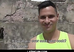 Straight Latino Boy & Gay Best Friend Fuck For Cash