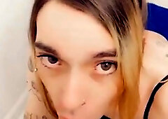 Lace Undergarments Whore touches her clitty