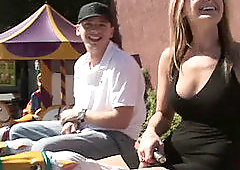 phat ass white girl Daryn Darby showcases off her ginormous booty while taking cock hardcore