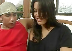 Brazilian shemale anal and cumshot