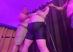 As a finale, Tickle Prince and I decided to give Cassie Page some overstimulating enjoyment and to watch how many times we could make her cum during t