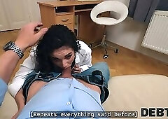 DEBT4k. Latina pussy is paying her debt off