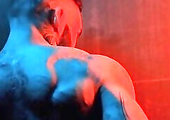 Muscular Tony D Angelo let his cock sucked in the glory hole by Rocky Vallarta