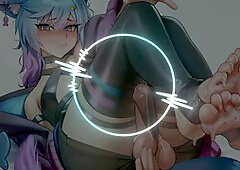 Turning your needy femboy roommate Linechu into a submissive toy