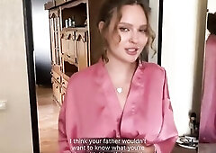 POV Stepmom squirts on my face when that babe finds out I jerked off her pants (with subs)