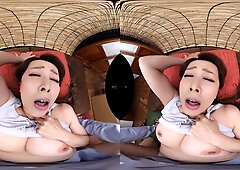 Asian hot mom VR porn video