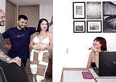 Unexpected Foursome with a Busty MILF Turns into Wild Swingers Fantasy