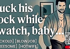 Hotwife Bangs Some other Stud During the time that Spouse Watches – Blow job & Male+Male+Female Trio – ASMR Porn Erotic Audio Story