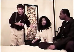 Ebony chap with monster wang bangs a sexy brunette hair housewife Ariel Cassadine.