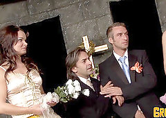 Wedding intercourse with crazy Bridesmaids