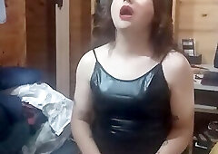 Sissy dildo masturbate