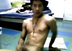 Cute Thai guy jerk and cum 6