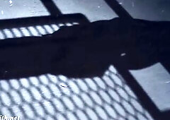 Jeny Smith posing in playboy style