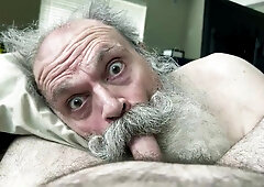 Jizz Greedy Dad Deep-throats Shaft, Drained to the Last Droplet