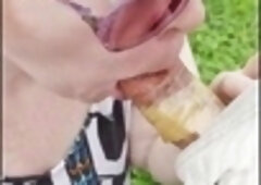 Red-haired, foot fetish, pov