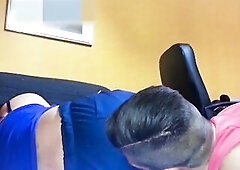 Hotty stinky farts on stud face (Old clip)