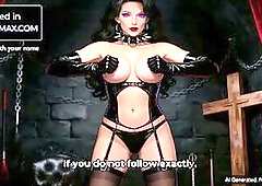 Jerk Off Instructions with a bitch goddess headmistress called Rexha - Point of view ASMR Femdom domination in her place