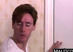 Horny Adam Russo obliterates Dirk Wakefield from behind