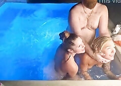 Hawt Tub 3some With Deliah Grace & Scarlett Gushes WCA Productions