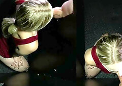 Gloryhole Secrets: Rabbit Gagging on Gloryhole Cum