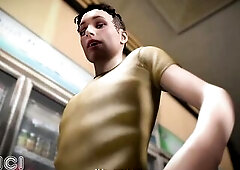 Breasty mother I'd like to fuck screws 2 fortunate studs in her garden - CG Manga - OCICI