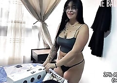 Coco Camii Enjoys Her Fresh Sextoy and Squirts All Over My Shlong